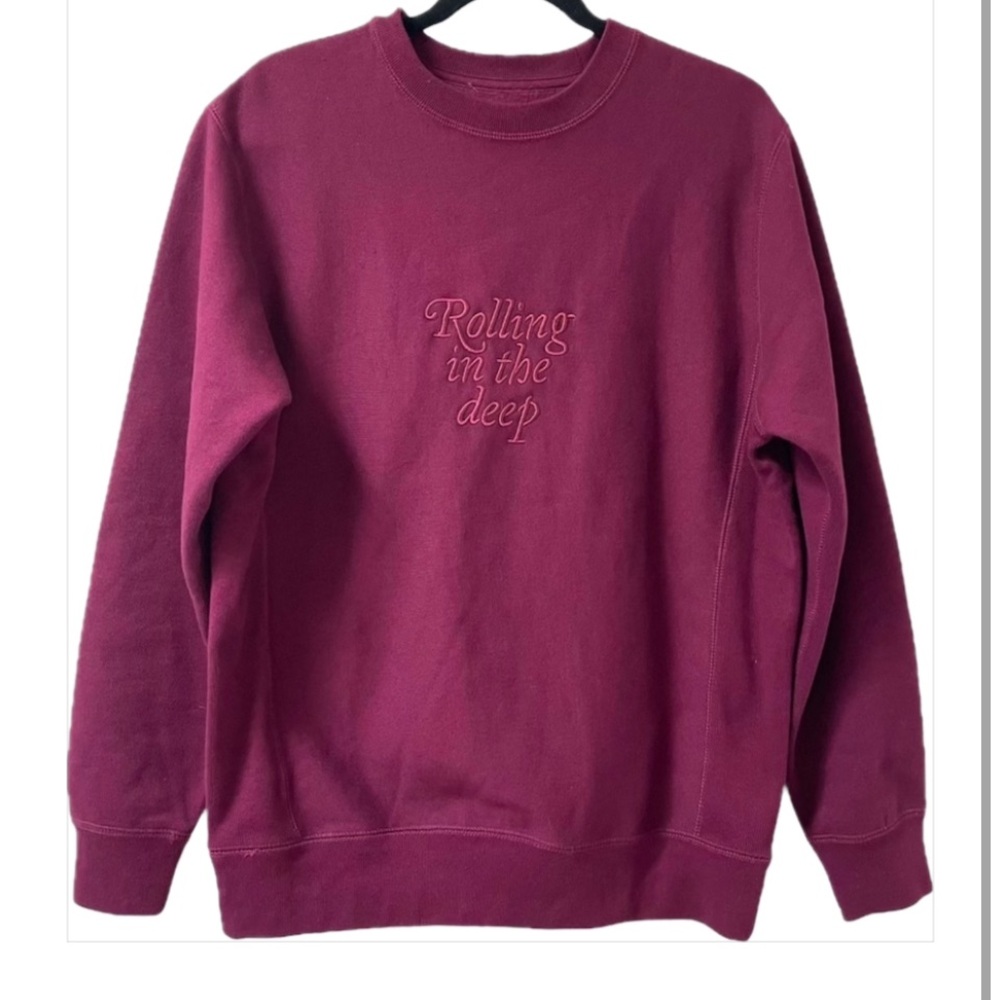 Wine 🍷 Red Pullover Adele Rolling in the Deep Sweatshirt | Vegas Residency